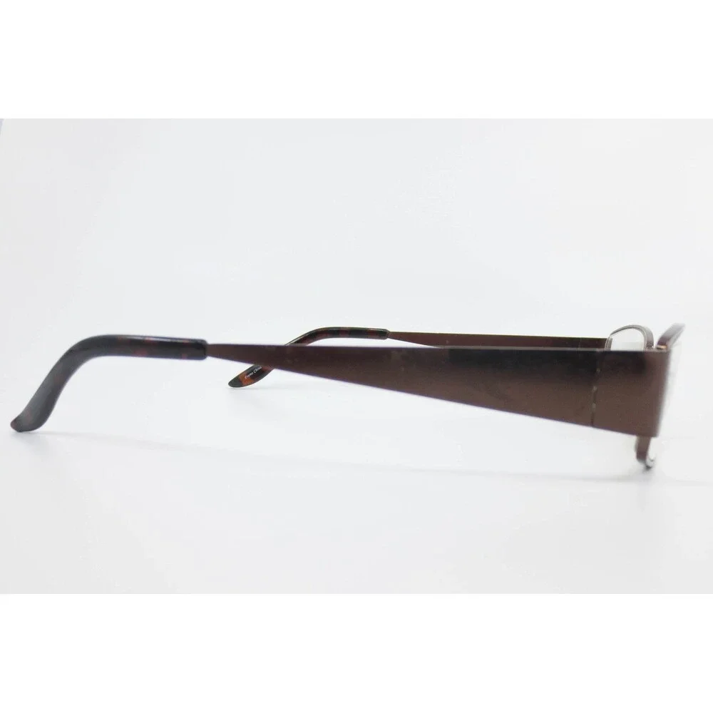 Veronica Brown Eyeglasses 52-16-135 Rectangular Brown Metal Frame Eyewear